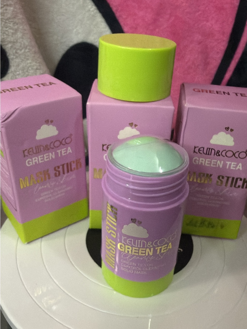 Green Tea Mask Stick - Pink/Green